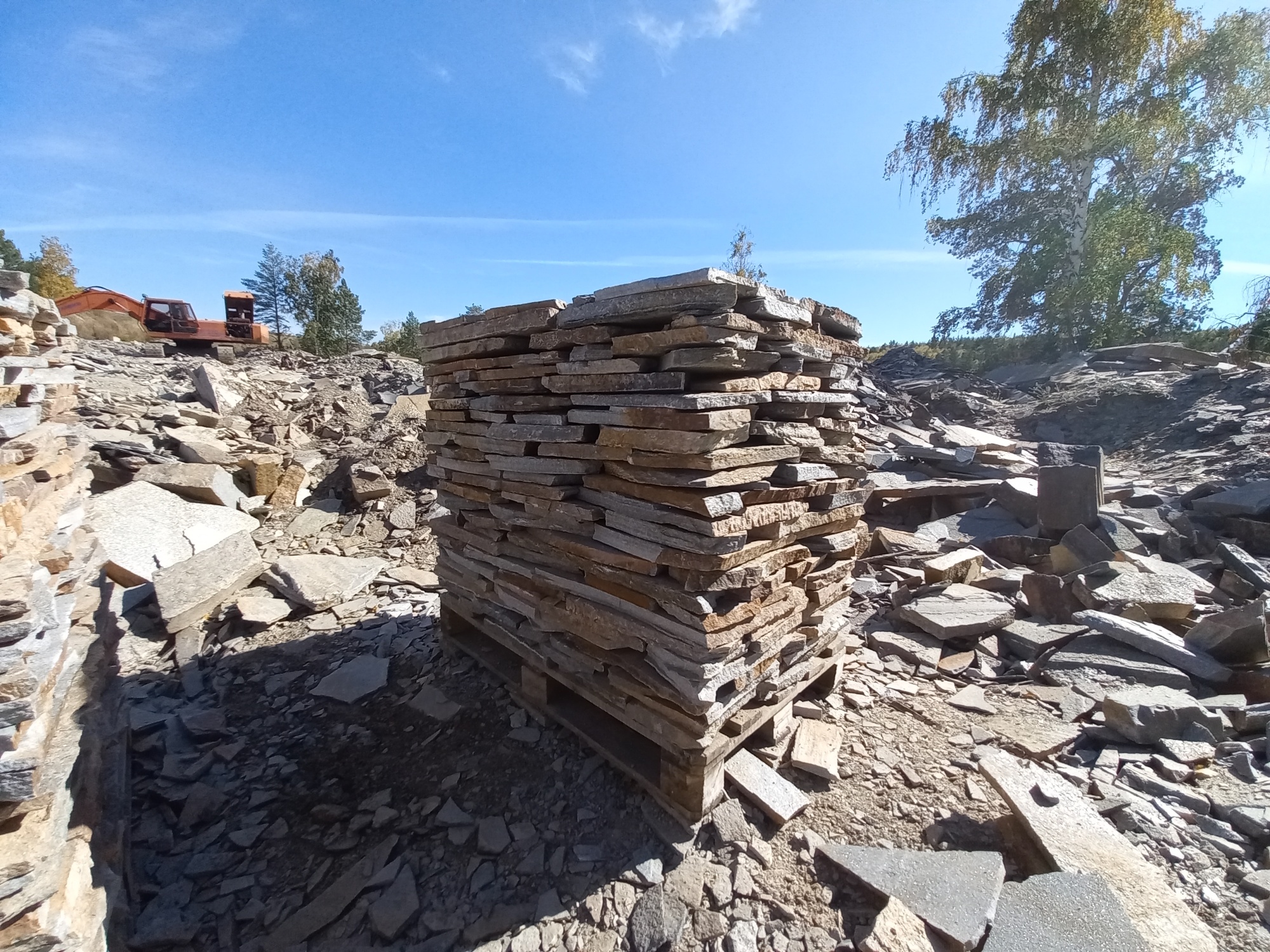 Плитняк златолит серебристый для мощения на бетон купить в Ивановской области