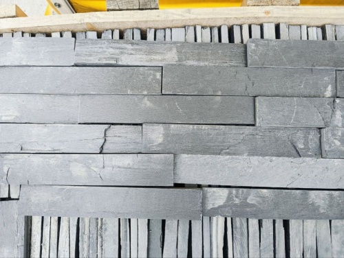 Плитка чёрная из натурального камня фасадная 30 см * 5 см, толщина 7 мм -30 мм купить в Ивановской области