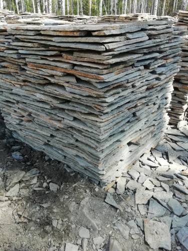 Плитняк златолит Уральский для цоколя, отмостки купить в Ивановской области